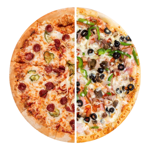 Half and Half Pizza